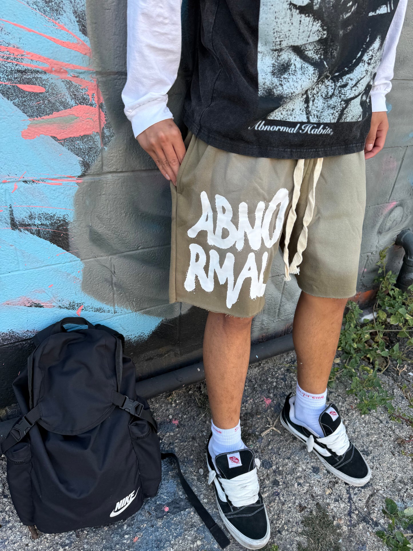 Olive Green Abnormal Shorts