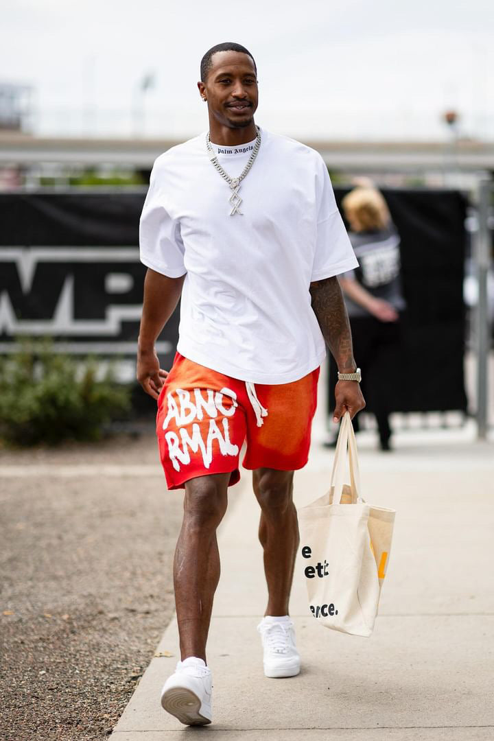 Red Acid Wash Shorts