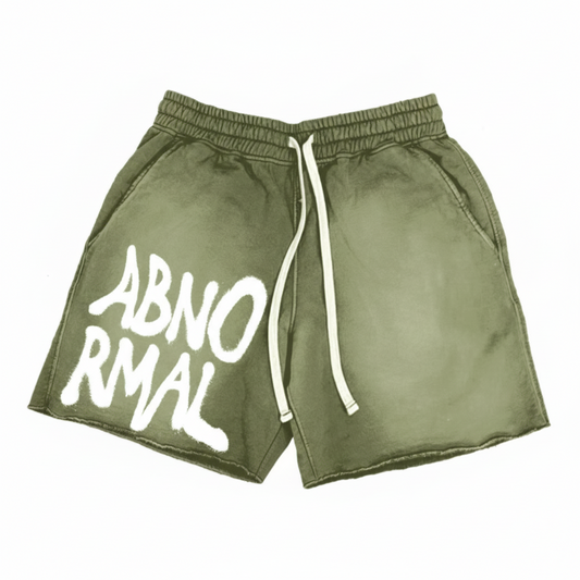 Olive Green Abnormal Shorts