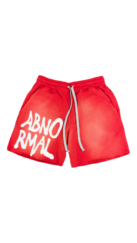 Red Acid Wash Shorts